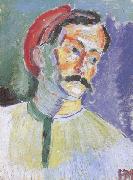 Henri Matisse Portrait of Andre Derain (mk35) oil painting reproduction